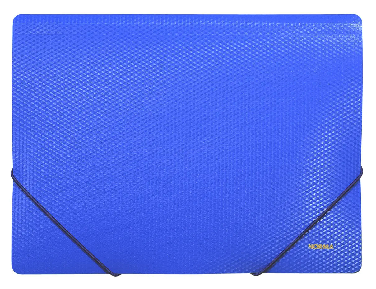 Папка на гумках пластикова А4, син. NORMA - фото 1