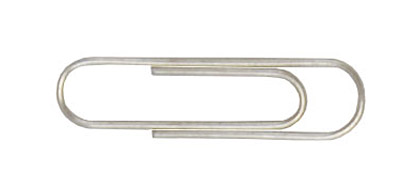 Скрепки 28мм., никель., круглые, 100шт., картон. уп. BuroMax - фото 1