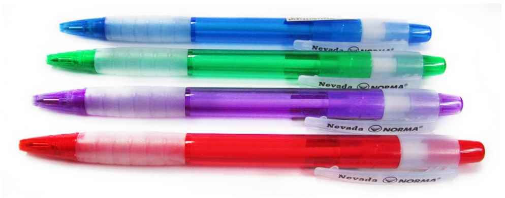 Ручка шариковая автоматическая Nevada, корпус ассорт., стержень син. NORMA - фото 3