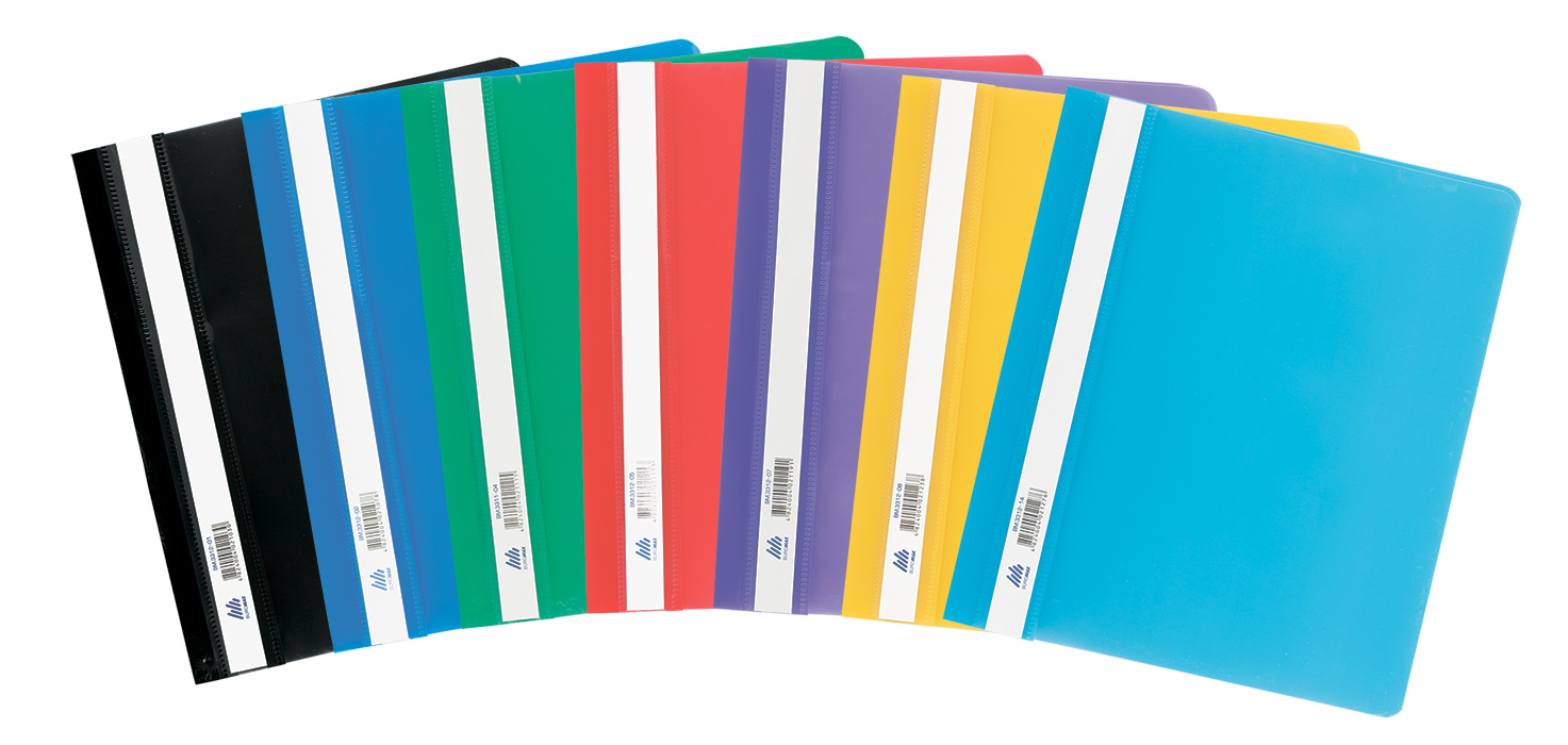 Швидкозшивач з прозорим верхом А5, син. BuroMax - фото 1