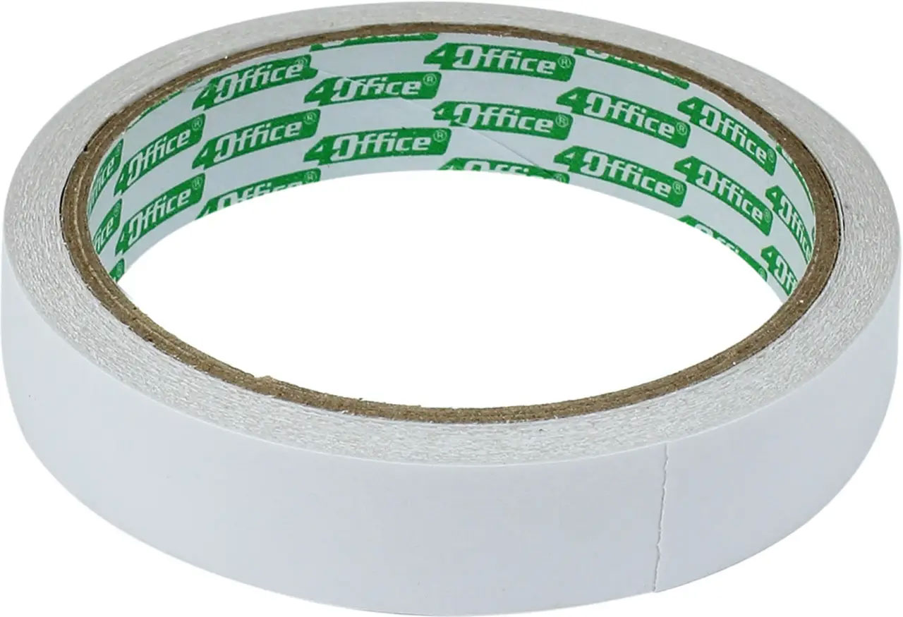 Клейкая лента двухсторонняя 18мм.*10м., прозр. 4Office - фото 3
