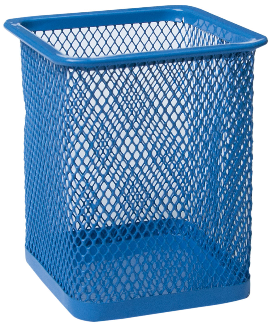 Підставка для ручок мет. перфорована квадратна, син. BuroMax - фото 2