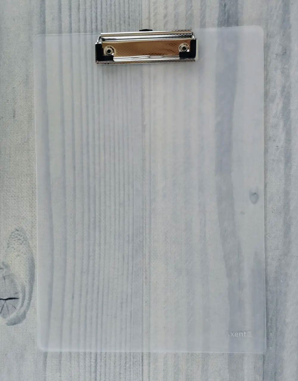 Планшет с верхним прижимом А4, пластик., прозр. Axent - фото 1