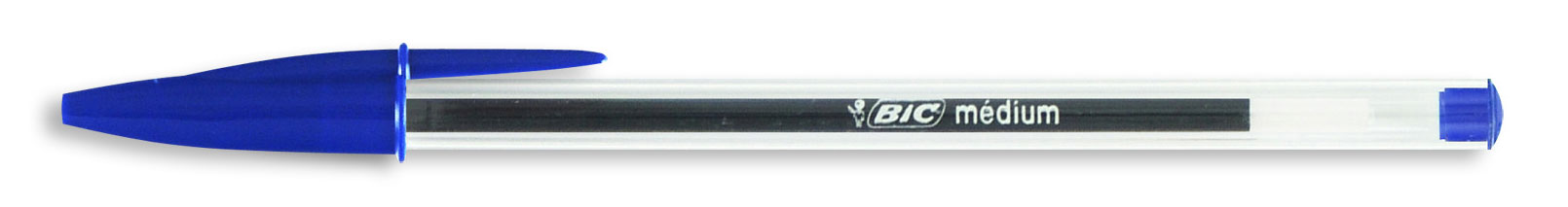 Ручка шариковая Cristal, корпус прозр., стержень син. Bic - фото 3