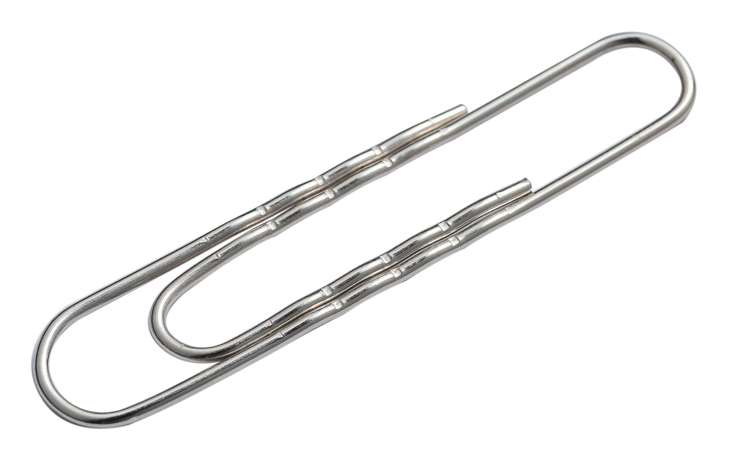 Скріпки нікельовані круглі, 50мм., рельєфні, 100шт., картон. уп. BuroMax - фото 2