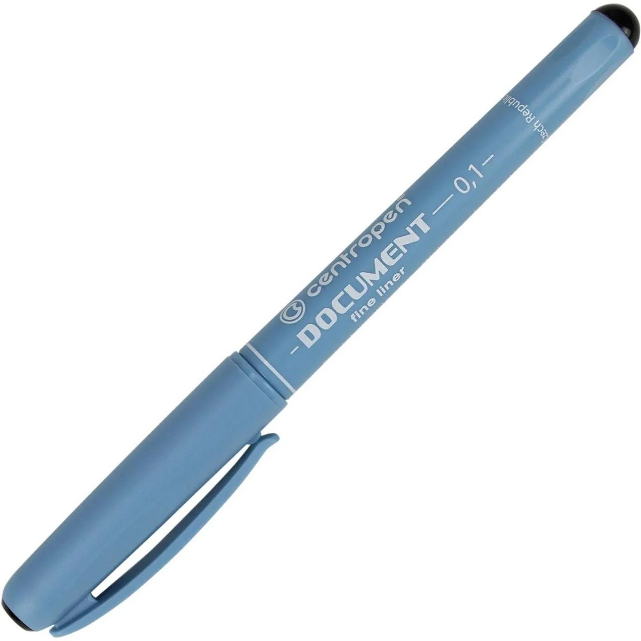 Лінер Document 0.25мм.,2631 корпус блакит., стрижень, чорн. Centropen - фото 1