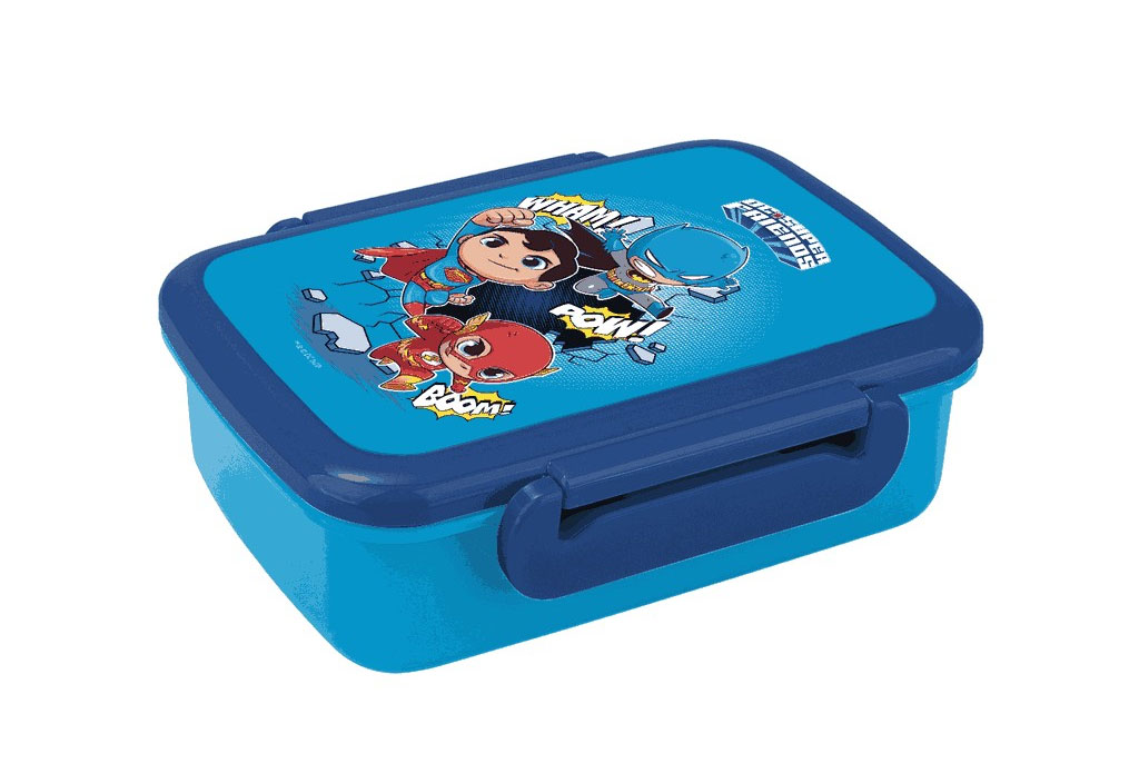 Ланчбокс для їжі на 2  відділення, 420мл., Kite «DC Comics» Super Friends, син. Kite - фото 1