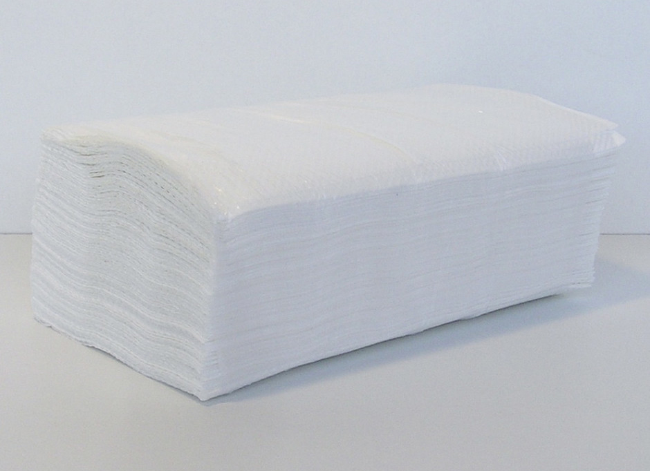 Полотенца листовые V (ZZ) -складка 2-сл., целлюлоза, 160 лист.(25*23см.), бел. BIMA - фото 1