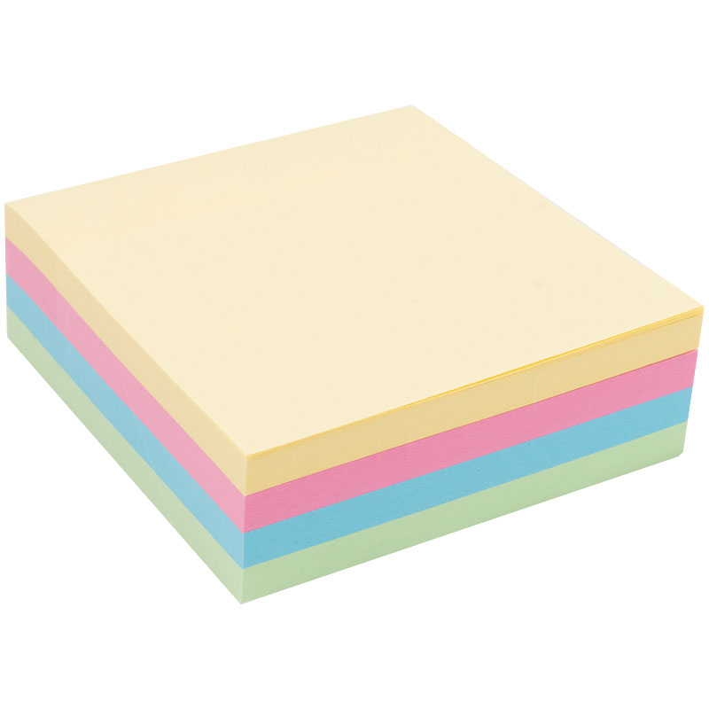 Блок паперу з клейким шаром 75*75мм.*250л., пастельний мікс  Axent Delta - фото 1
