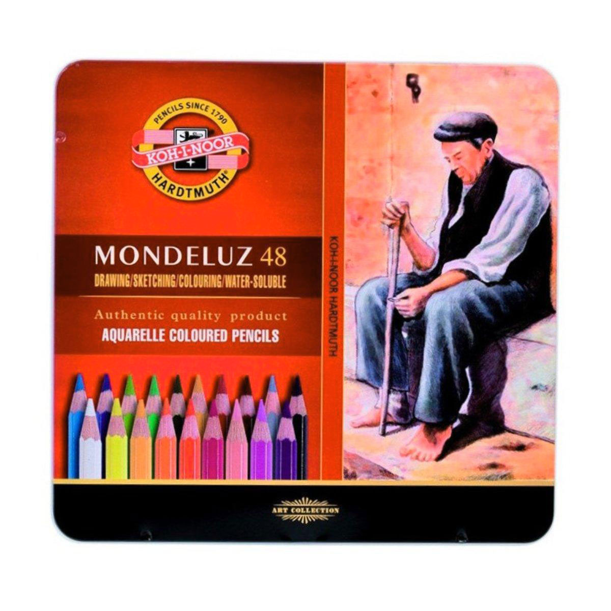 Олівці акварельні, 48кол. MONDELUZ 3726, метал/коробка Koh-i-noor - фото 1
