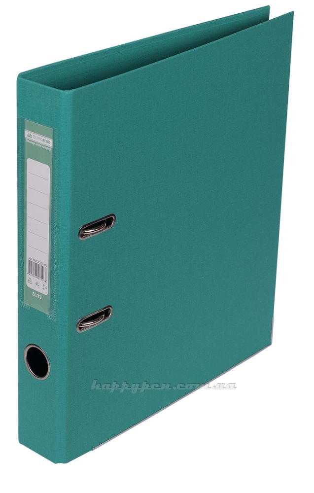 Реєстратор 5см. А4 (PP двостороннє покриття) ELITE, бірюз. BuroMax - фото 1