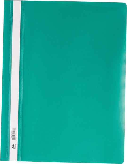 Швидкозшивач з прозорим верхом, А4, зелен. BuroMax - фото 1