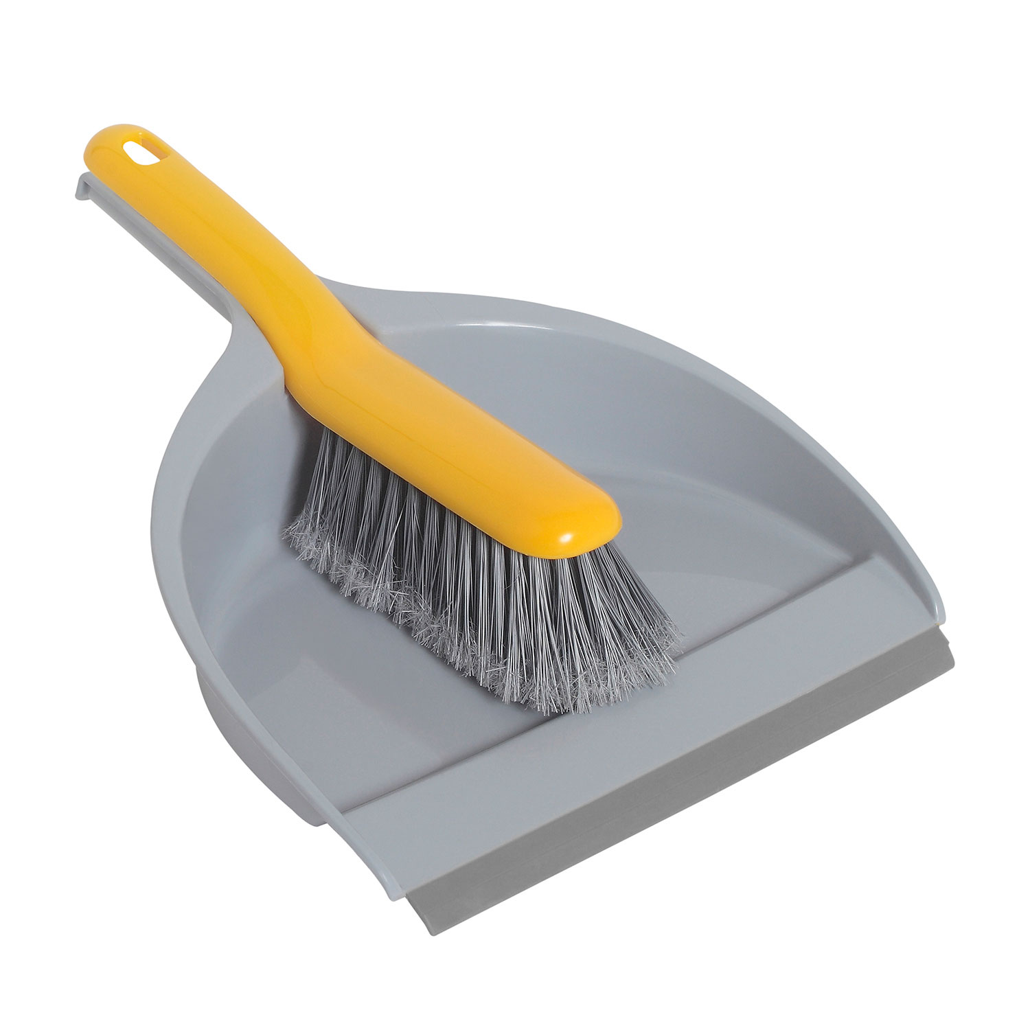 Набір для прибирання приміщень: щітка з м'яким ворсом та совком для сміття (11702) Італія - фото 1