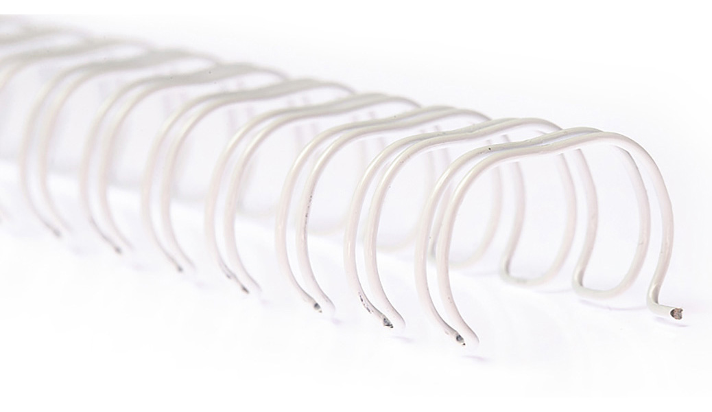 Пружины метал. 14,3 мм.; 3:1, 100шт./уп., бел. D&Art - фото 1