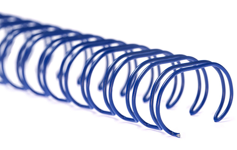 Пружины метал. 8 мм.; 3:1, 100шт./уп., син. D&Art - фото 1