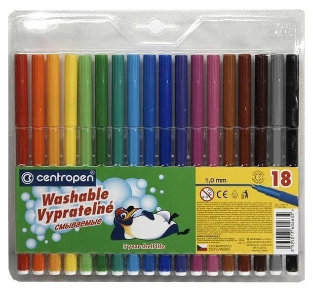 Фломастеры 18цв., 7790 Centropen - фото 1