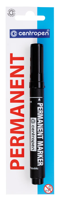 Маркер перманентный, клиновидное острие 1-4,6мм. 8576, син. Centropen - фото 1