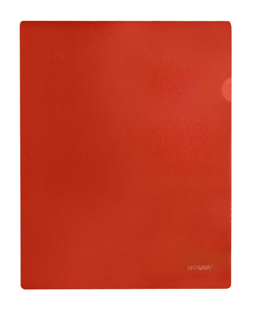 Папка-куток глянсова,180мкм,  10шт./уп., черв. NORMA - фото 1