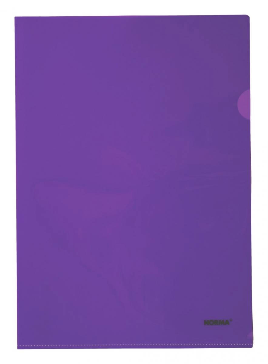 Папка-куток глянсова, 180мкм, 10шт./уп., фіолет. NORMA - фото 1