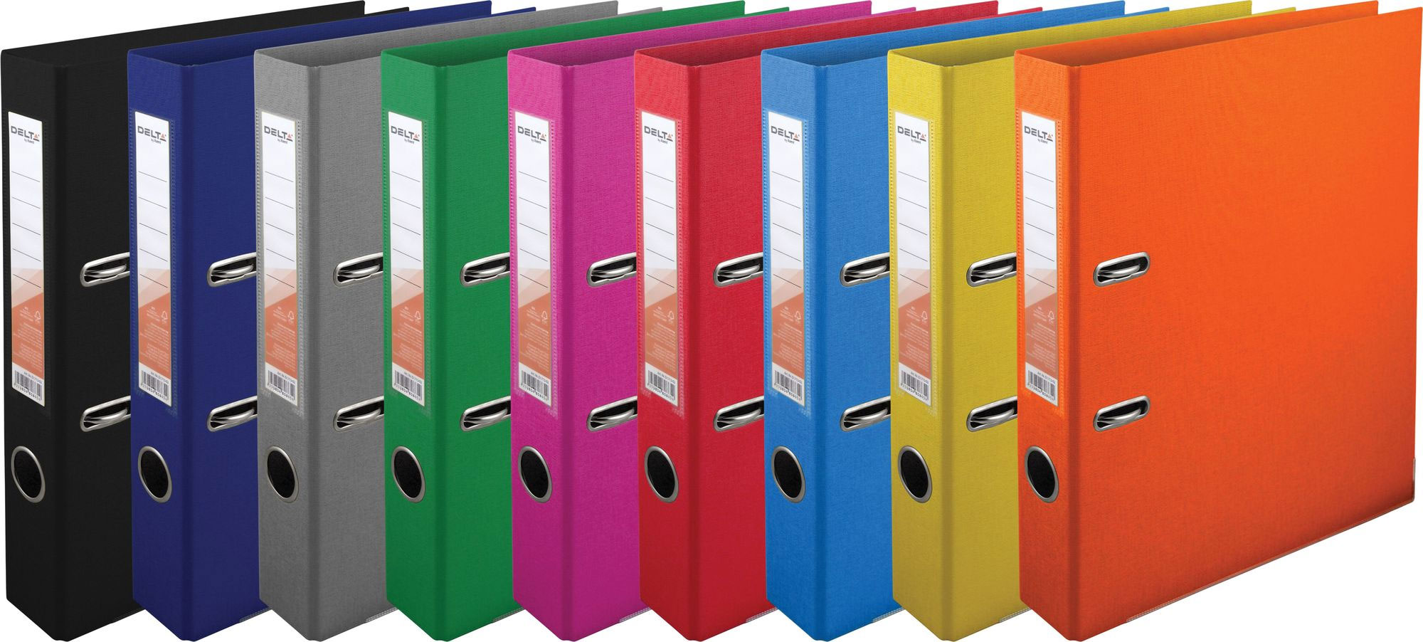 Реєстратор 5см. А4 (PP), двосторонній, чорн. Axent Delta - фото 1