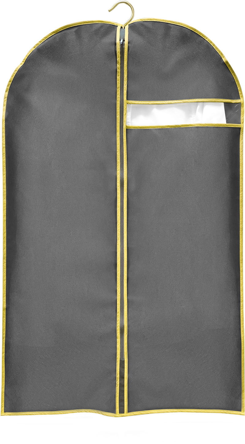Чехол для одежды, 150*60см. с прозрачным окошком, серый Мой Дом - фото 4