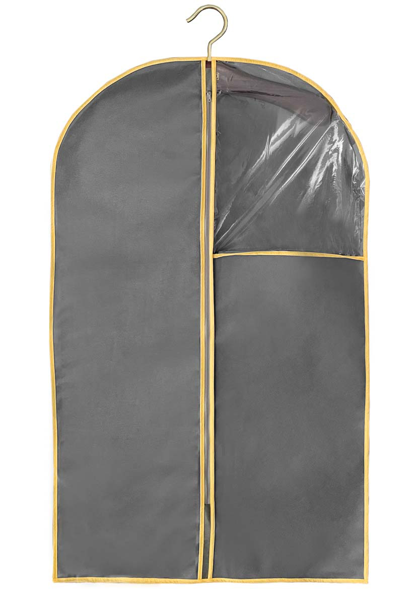 Чохол для одягу, 100*60см., з віконцем, сірий Мій Дім - фото 4