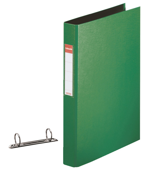Папка А4, 35мм., 2кільця (25мм.), зелен. Esselte - фото 1