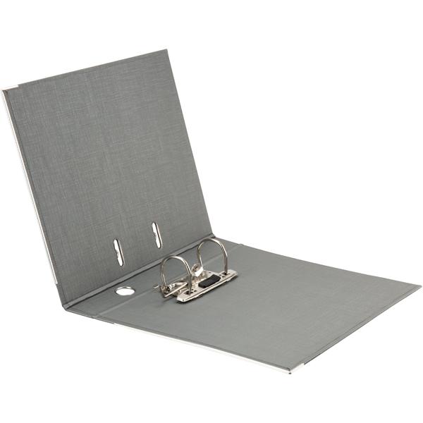 Регистратор 5см. А4 (PP двустороннее покрытие) Prestige, серебр. Axent - фото 1