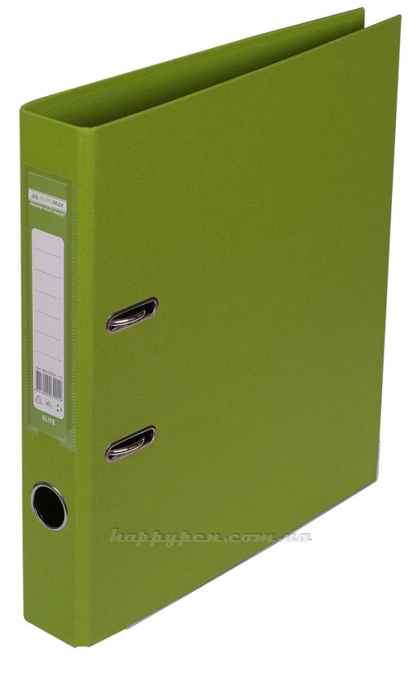 Реєстратор 5см. А4 (PP двостороннє покриття) ELITE, салат. BuroMax - фото 1
