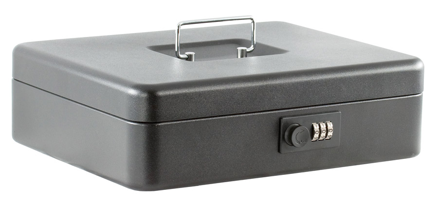 Бокс для грошей переносний 300*240*90мм., чорн. BuroMax - фото 1