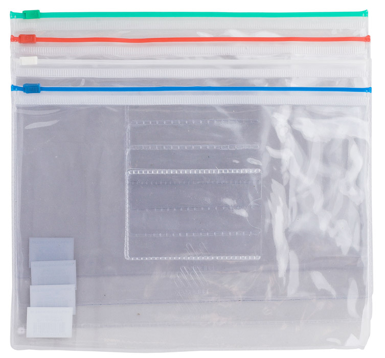 Папка-конверт на молнии А5, зелен. BuroMax - фото 1