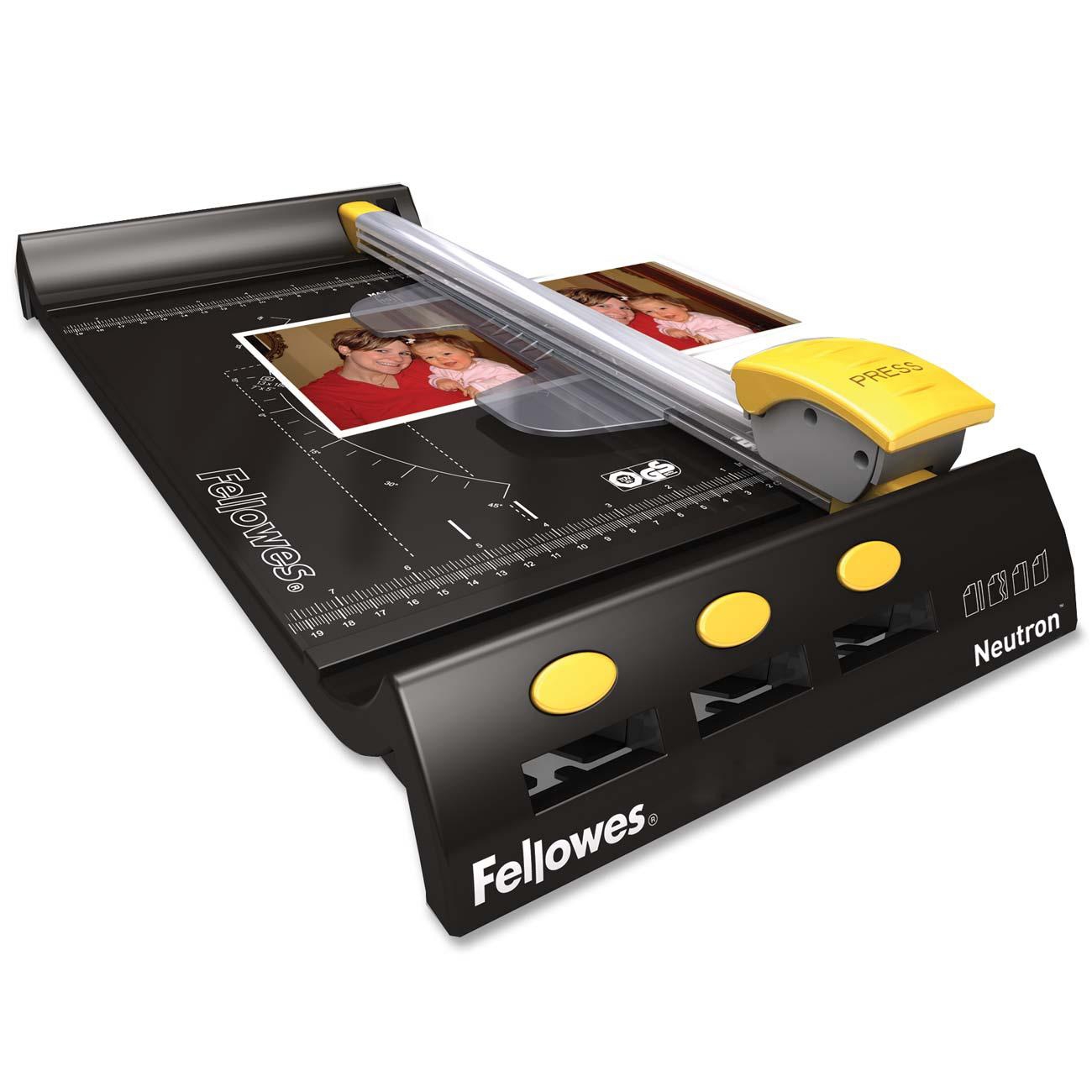 Різак дисковий Neutron на 10арк., довжина різання 320мм., метрична лінійка FELLOWES - фото 2