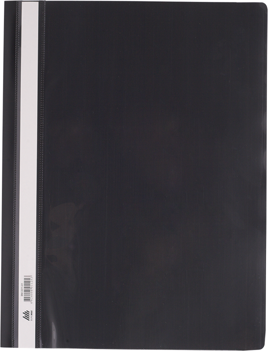 Скоросшиватель с прозрачным верхом А4, черн. BuroMax - фото 1