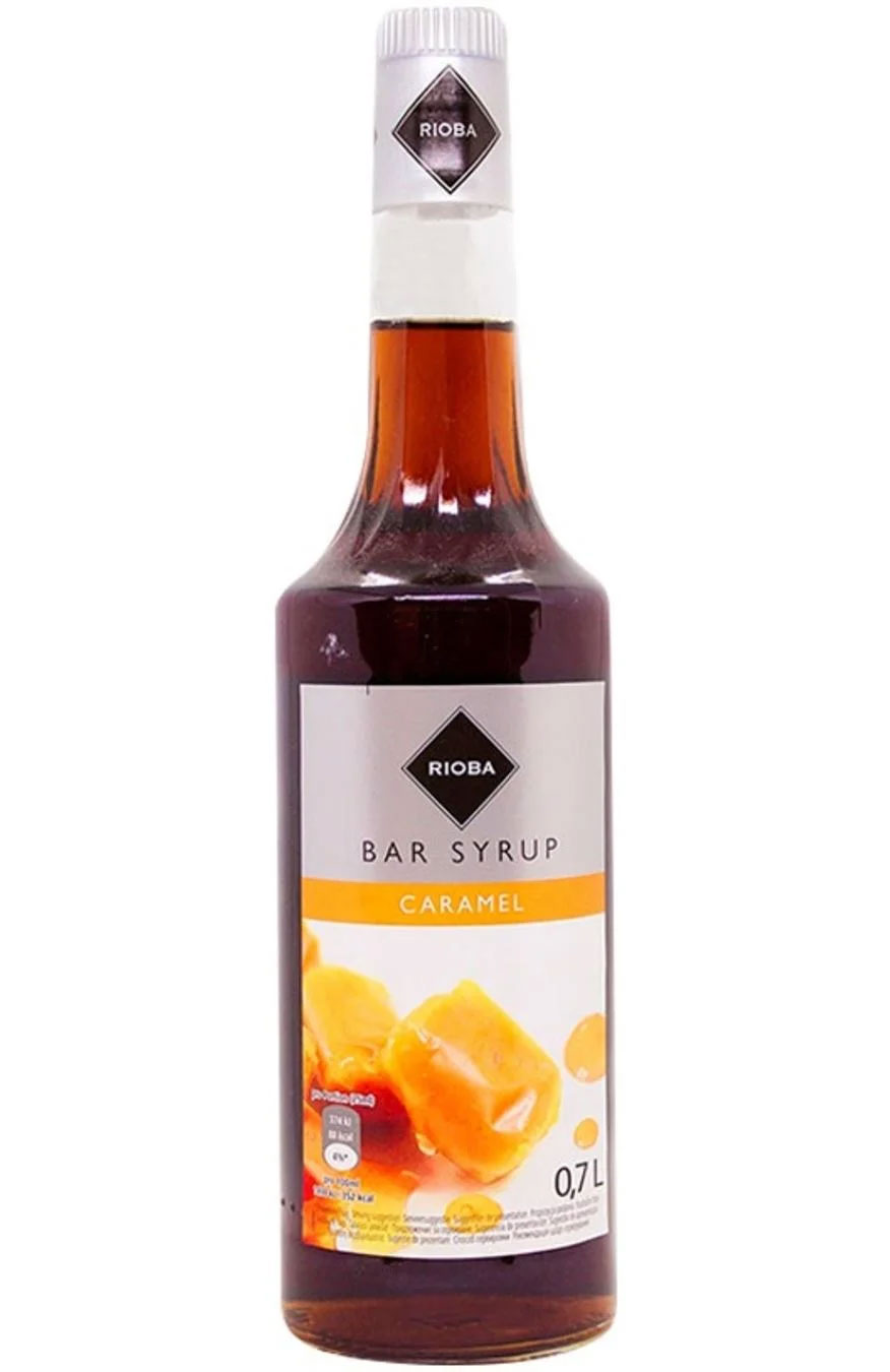 Сироп десертний 0,7л., зі смаком карамелі Rioba - фото 1