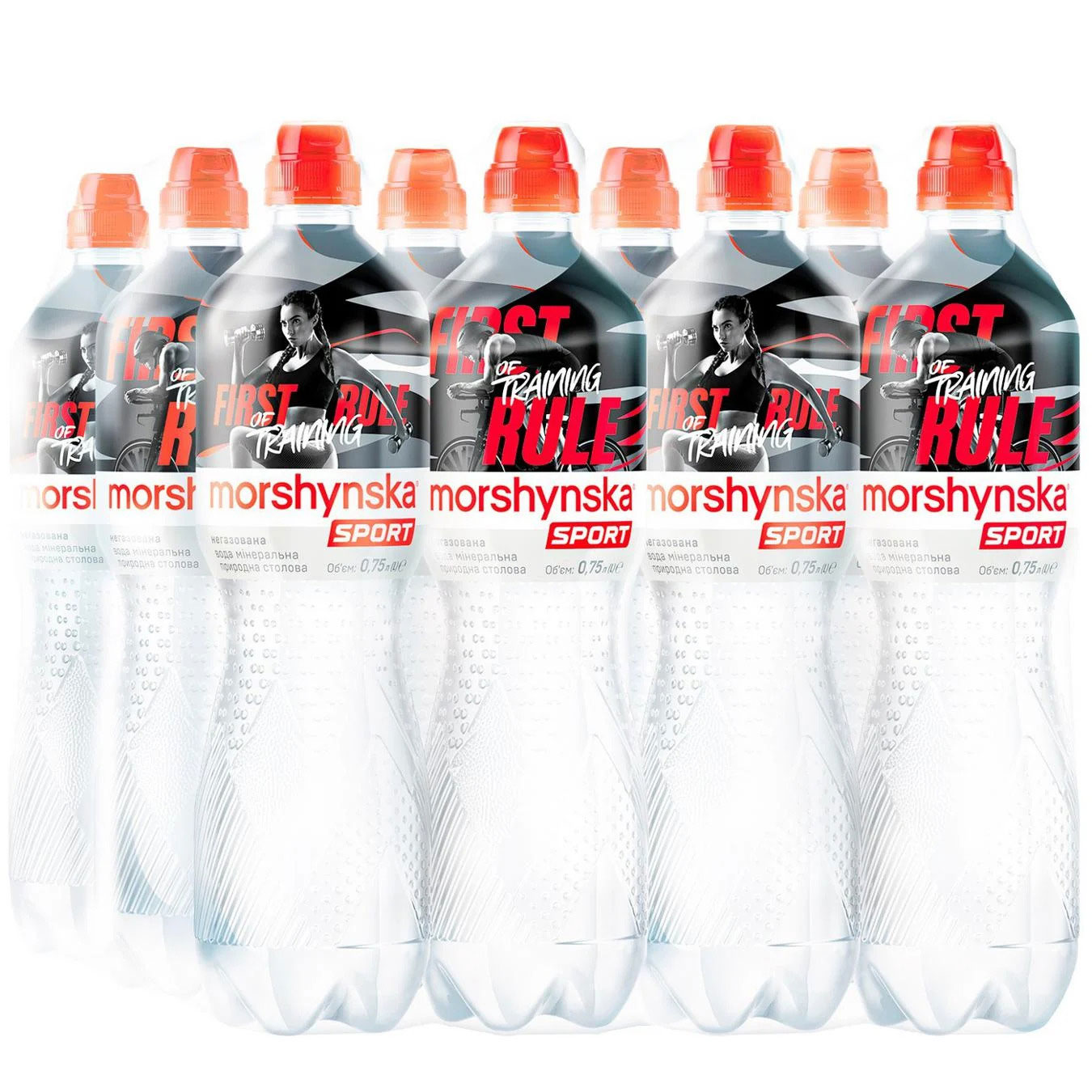 Вода минеральная негазированная 0,75л., 12шт./уп., пластиковая бутылка Спорт с дозатором Моршинская - фото 1