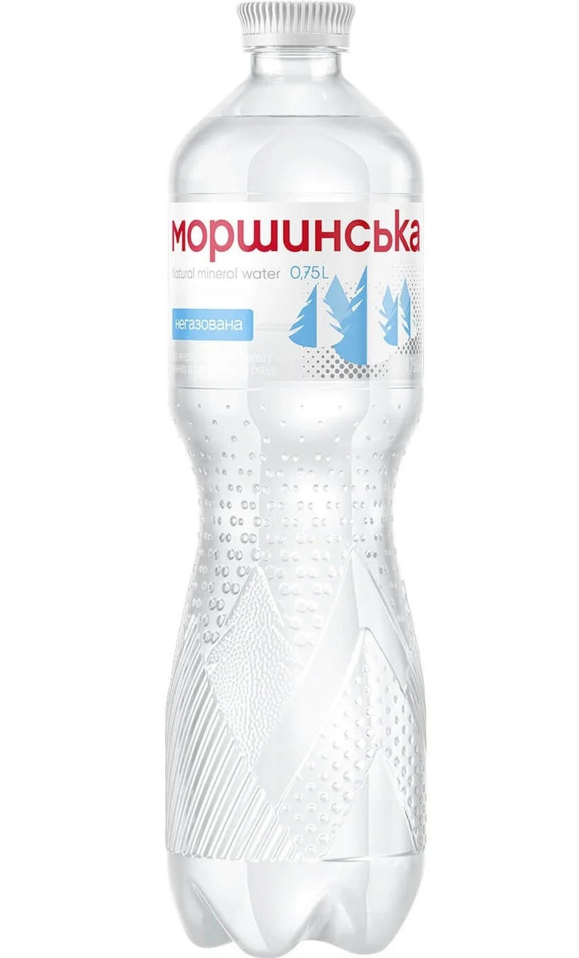 Вода мінеральна негазована 0,75л 12шт/уп., пластикова пляшка Моршинська - фото 1