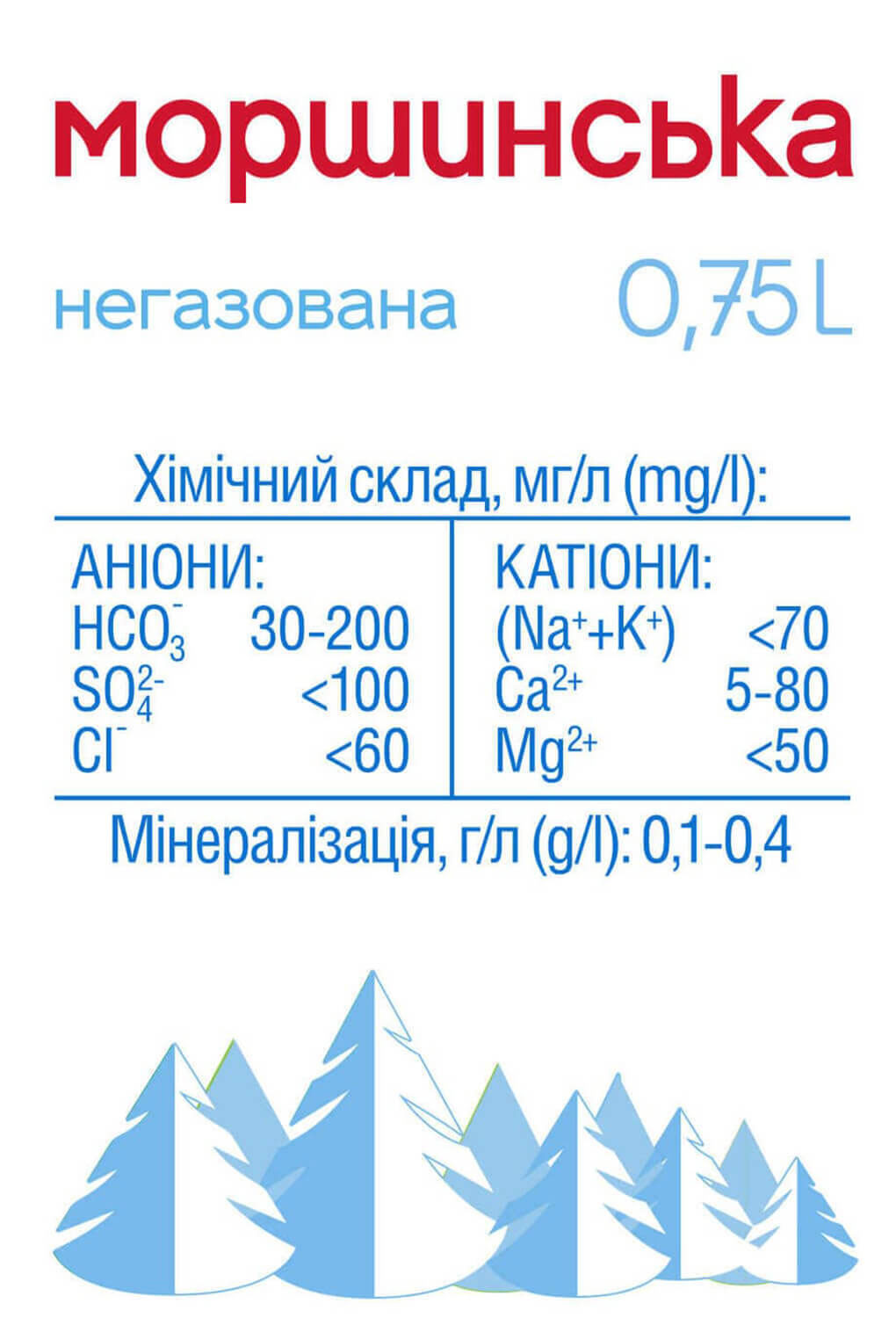 Вода мінеральна негазована 0,75л 12шт/уп., пластикова пляшка Моршинська - фото 3