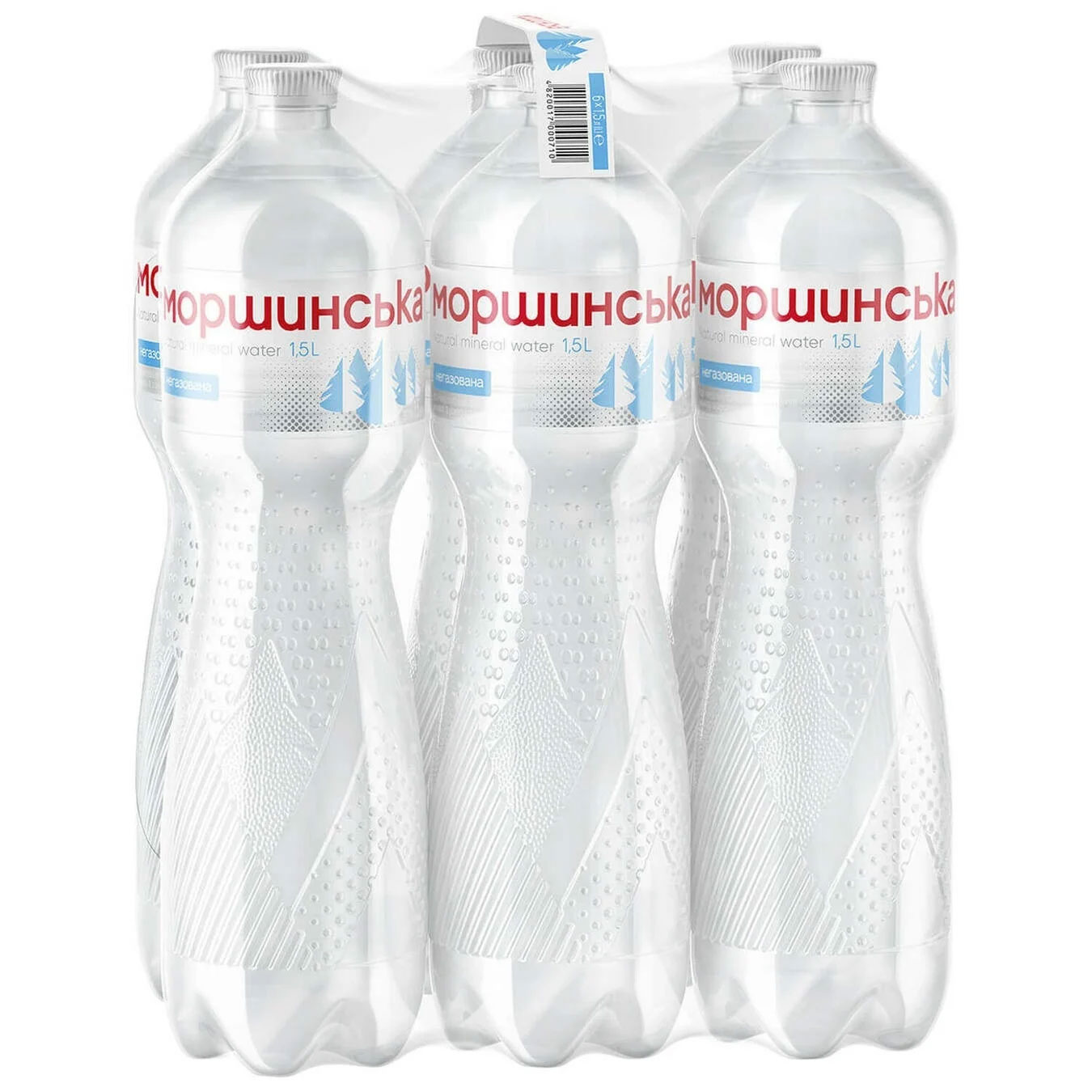 Вода минеральная негазированная 1,5л., 6шт./уп., пластиковая бутылка Моршинская - фото 1