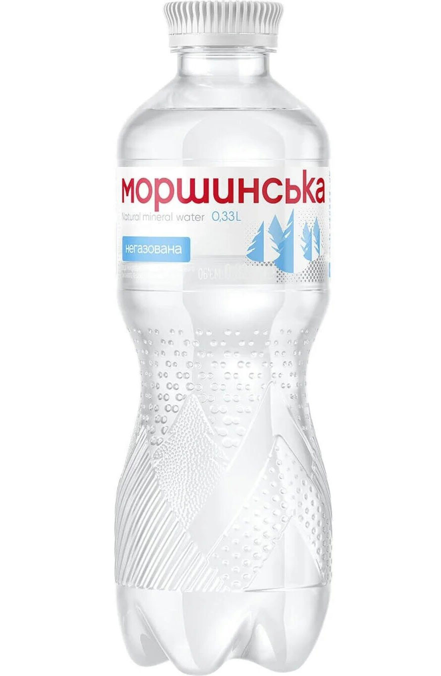 Вода мінеральна негазована 0,33л., 12шт/уп., пластикова пляшка Моршинська - фото 1