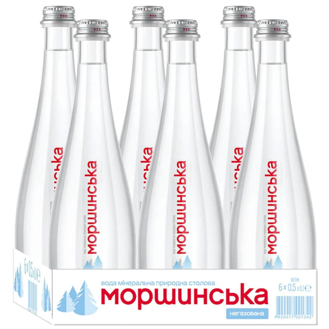Вода минеральная негазированная Премиум 0,5л., 6шт./уп., стеклянная бутылка Моршинская - фото 3