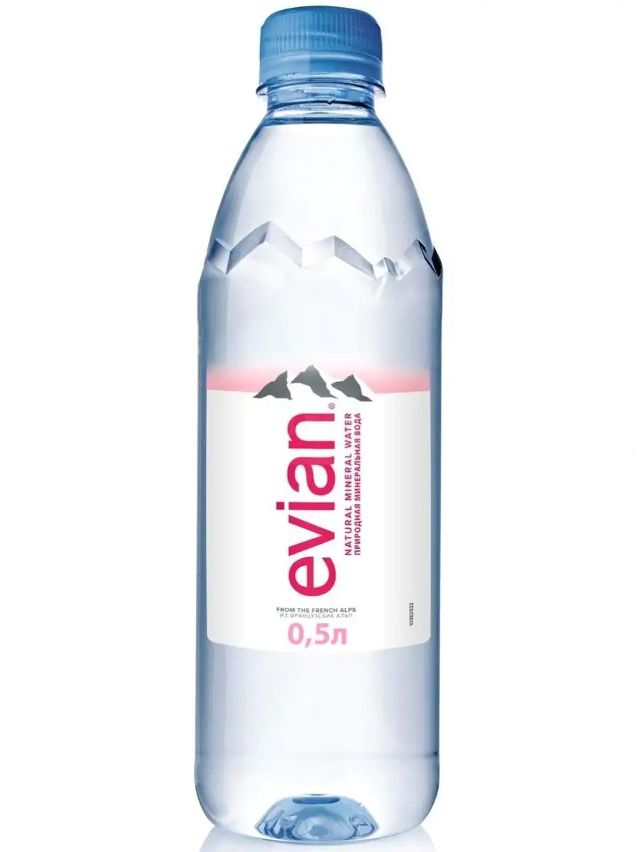 Вода минеральная негазированная 0,5л., 6шт./уп., пластиковая бутылка Evian - фото 1