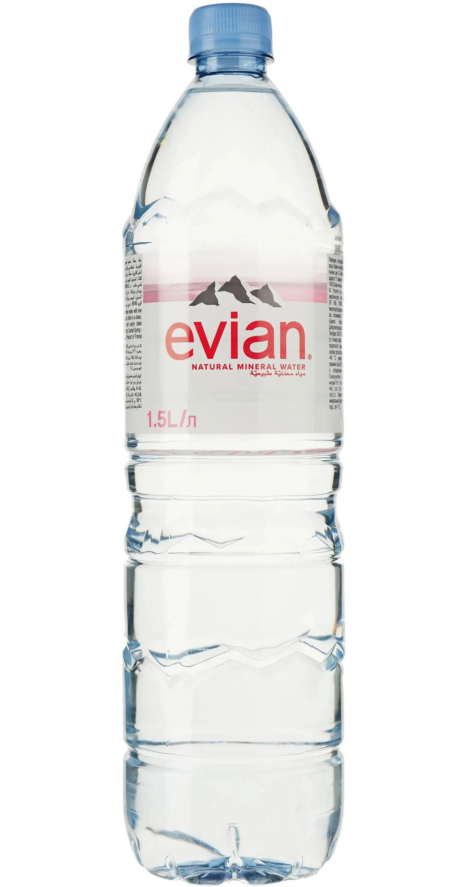 Вода минеральная негазированная 1,5л., пластиковая бутылка Evian - фото 1