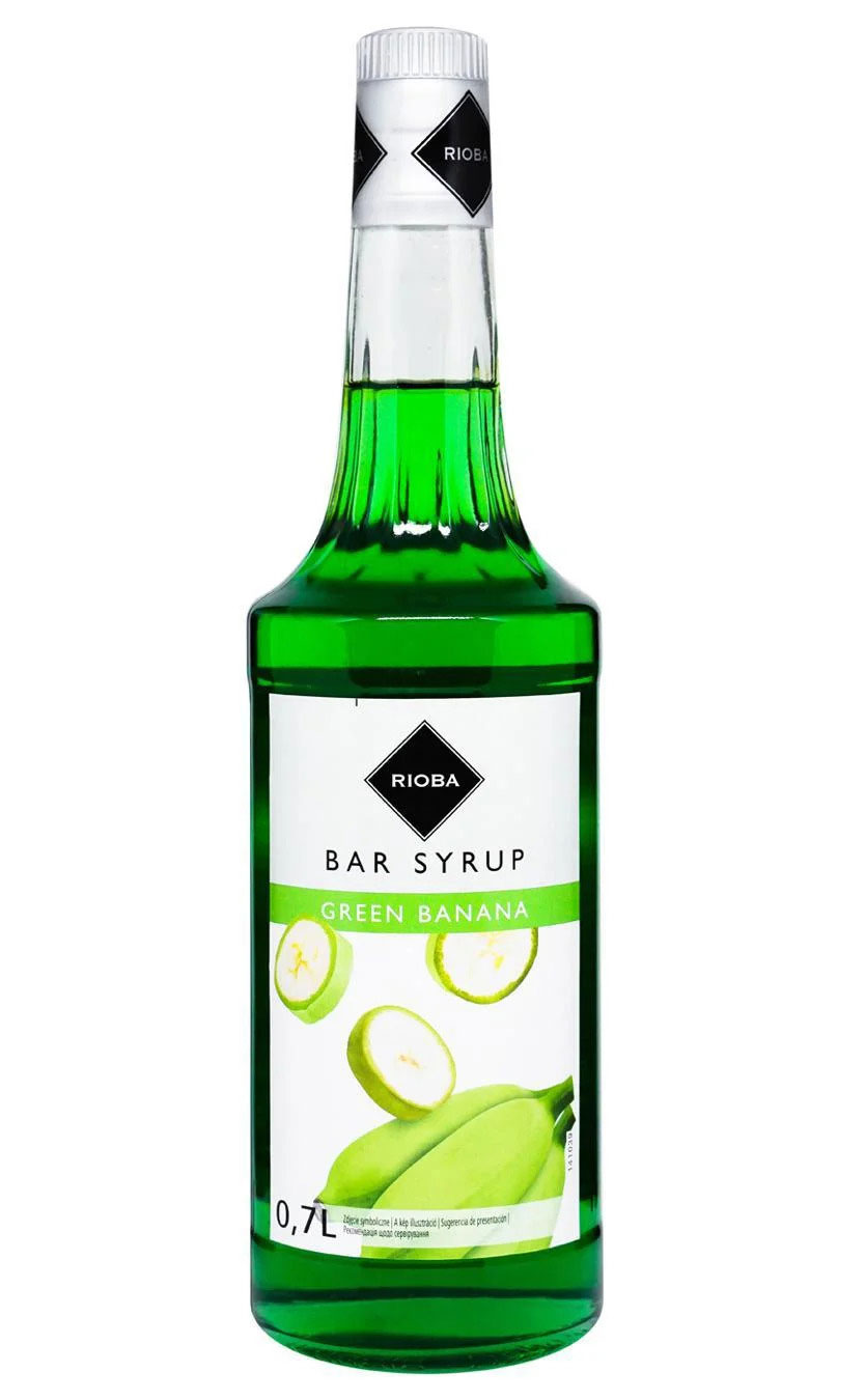 Сироп десертний 0,7л., зі смаком банану Rioba - фото 1