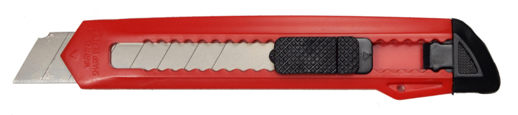 Ніж канцелярський великий 18мм., пластиковий корпус 4Office - фото 4