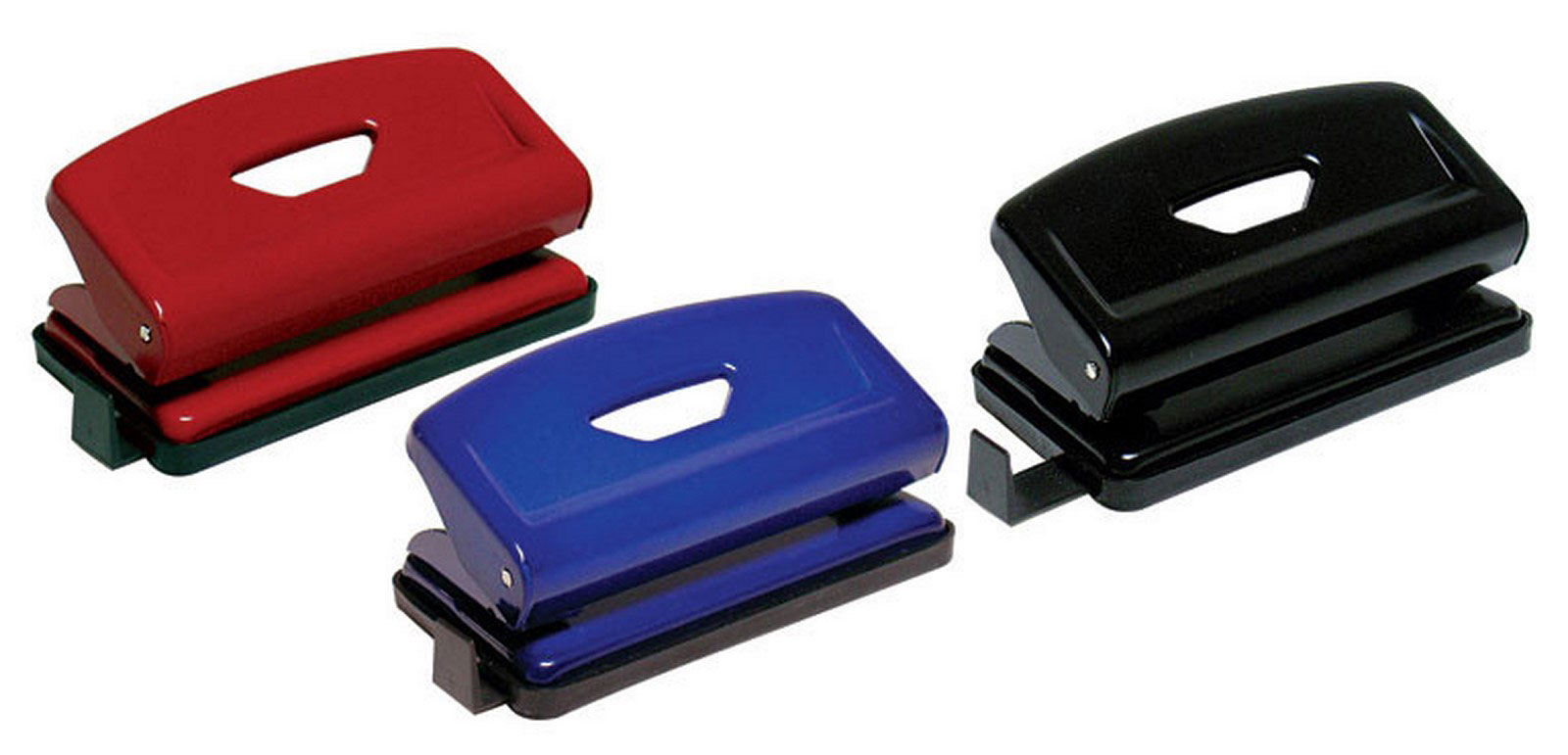 Діркопробивач на 2 отвори, до 12 аркушів (4316), металевий, черв. Scholz - фото 2