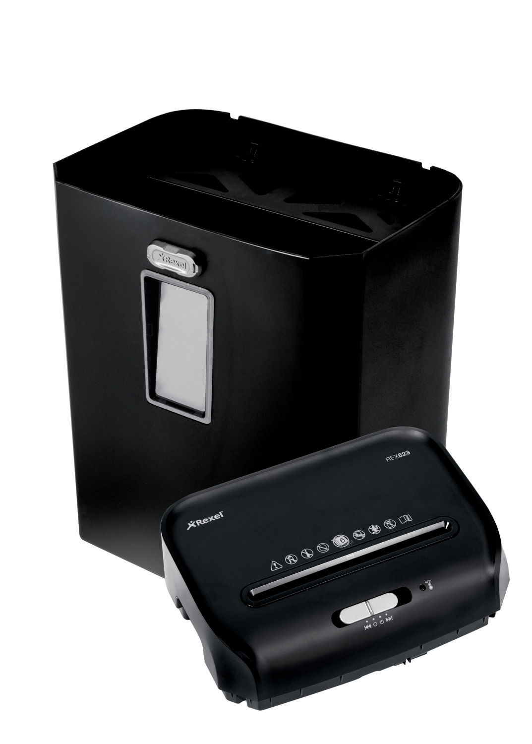 Уничтожитель документов Promax REX623 Р4 6листов, перекрексная резка, корзина 23л. Rexel - фото 4