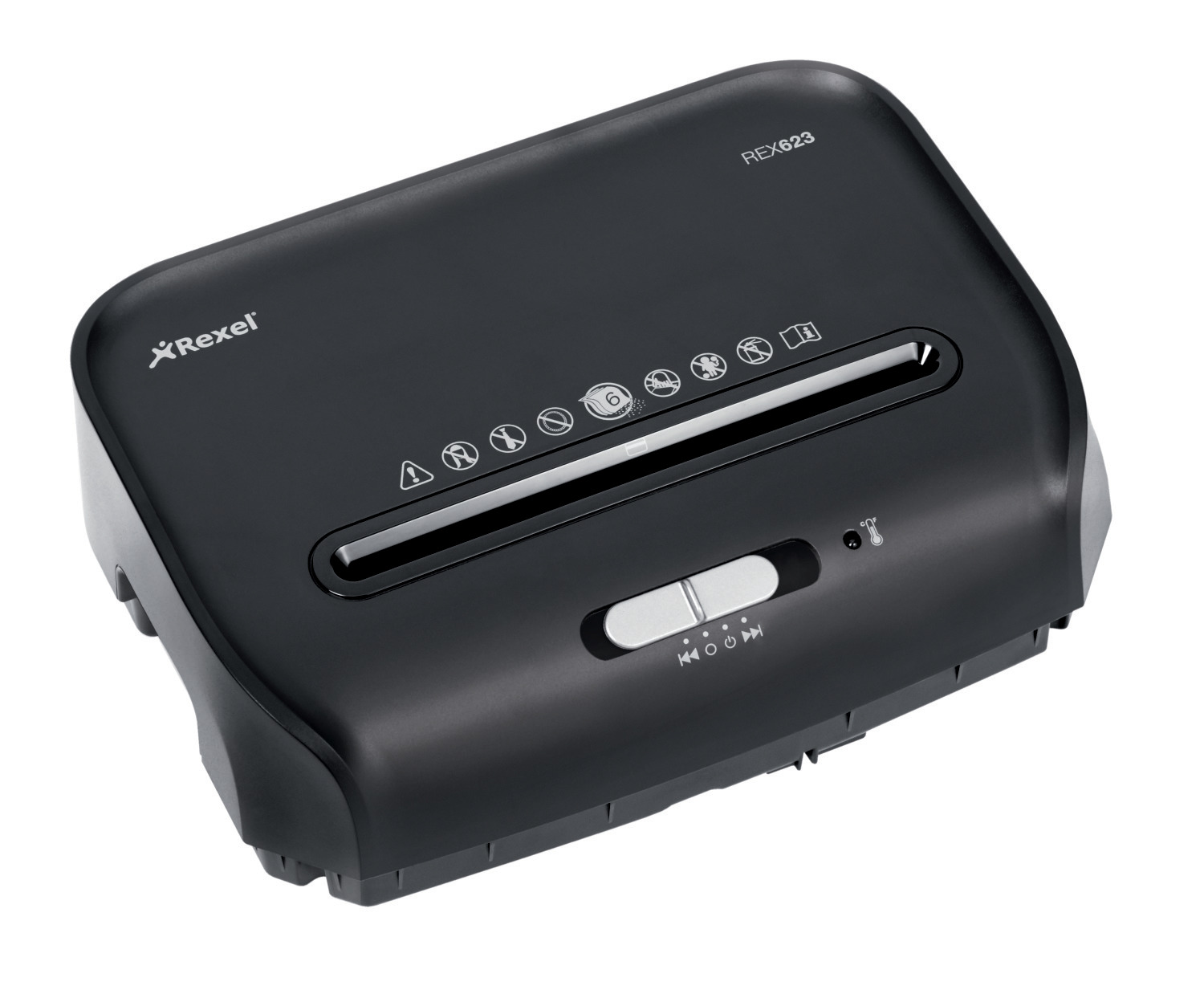 Уничтожитель документов Promax REX623 Р4 6листов, перекрексная резка, корзина 23л. Rexel - фото 5