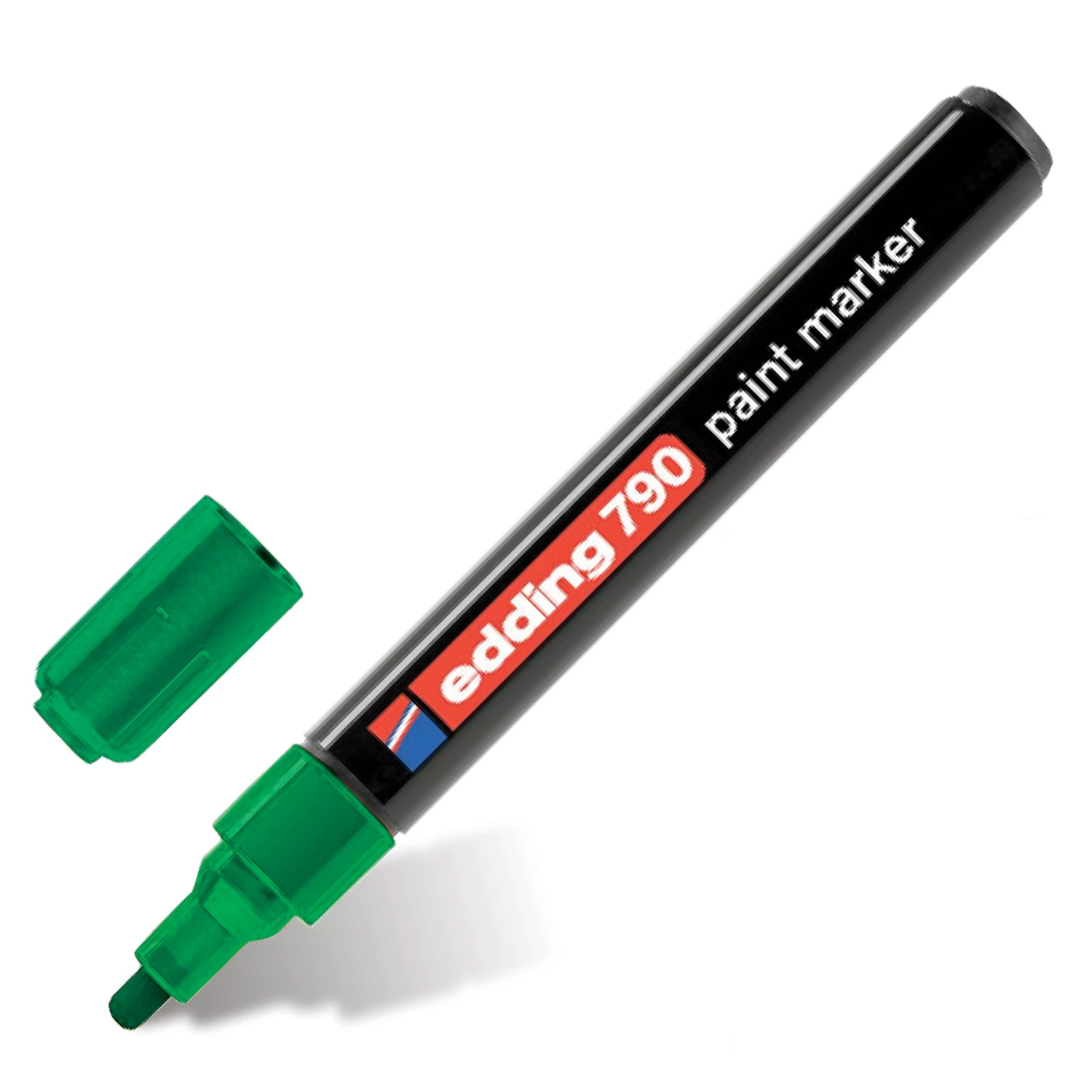Маркер лакирующий 790, круглое острие 2-3мм., зелен. Edding - фото 2