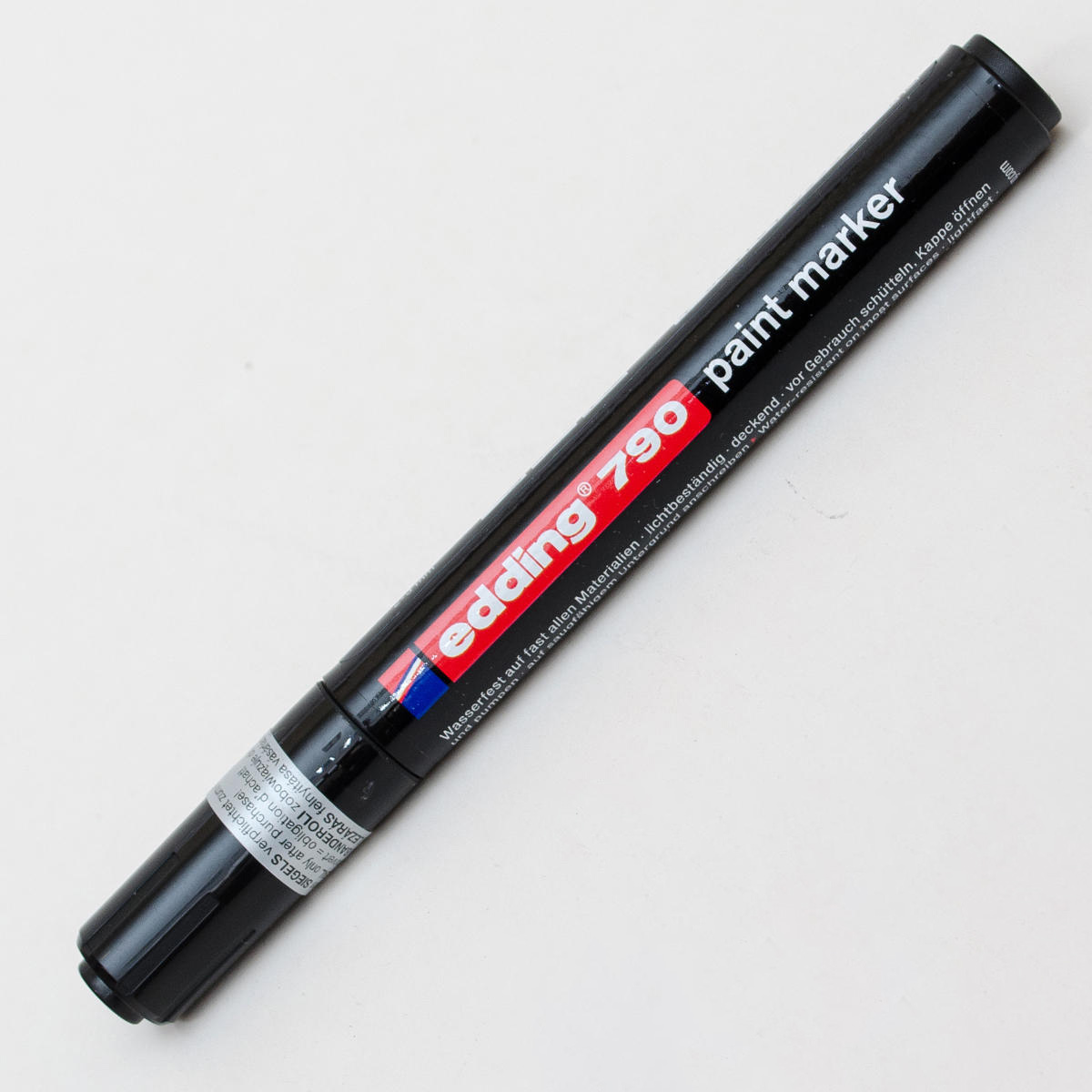 Маркер лакуючий 790, круглий наконечник 2-3мм., чорн. Edding - фото 1
