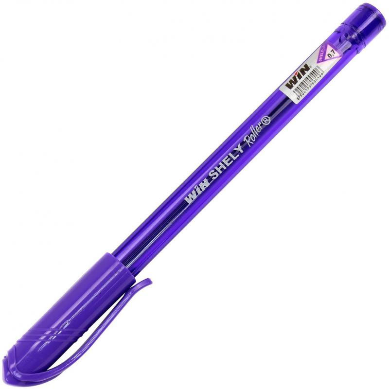 Ручка масляная SHELLY, 0,7мм., корпус треугольный, стержень фиолет. WIN - фото 4